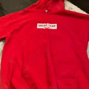 red hoodie in good condition